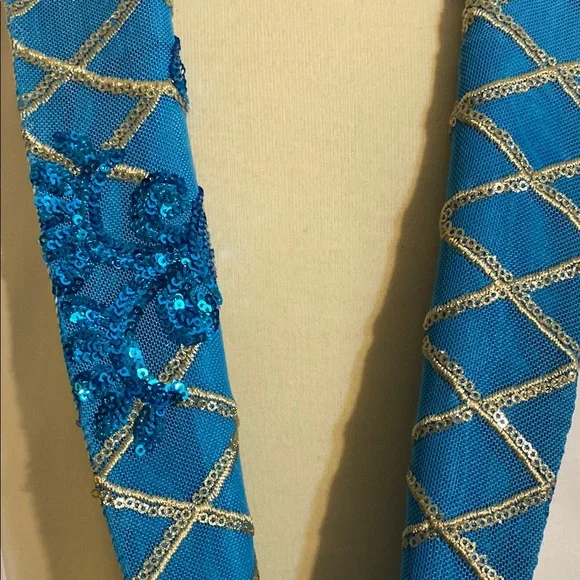 White and Blue Men's Blazer